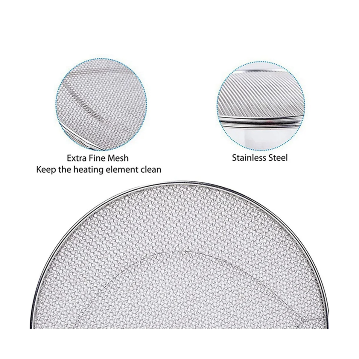 

2Pcs for Ninja Foodi FG551 Stainless Steel Splash Guard, Indoor Splash Guard Accessories