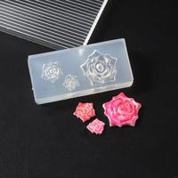 G99E Flower Silicone Molds Art Carving Mould Manicure Template Tools for Woman