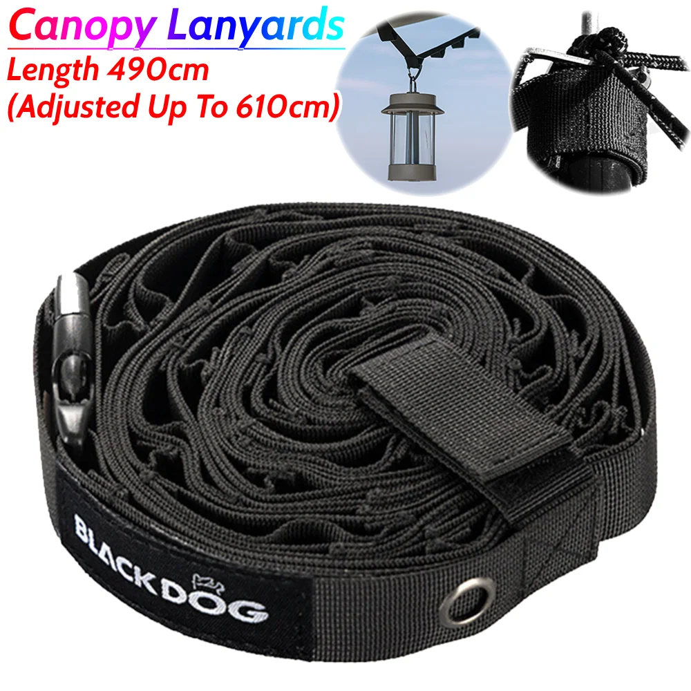 

Outdoor Canopy Lanyards Multi Purpose Tent Canopy Cup Lamp Hanger Adjustable Shoulder Hanger Lanyard Tent Accessories