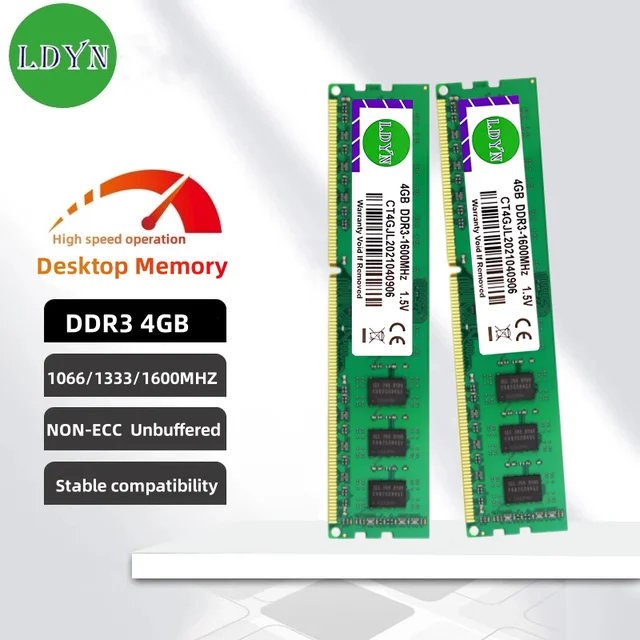 Compatible With All 4gb Ddr3 8500mhz1333mhz 1600mhz Desktop Ram Memory Dimm  Pc3-12800 Pc3-10600 Pc3-1066 1.5v Ram Ddr3 - Rams - AliExpress