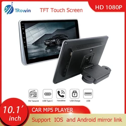 Touch Screen da 10.1 pollici Universale MP5 Poggiatesta per auto Monitor Audio stereo Bluetooth/USB/SD/HDMI/IOS e Android Mirror Link