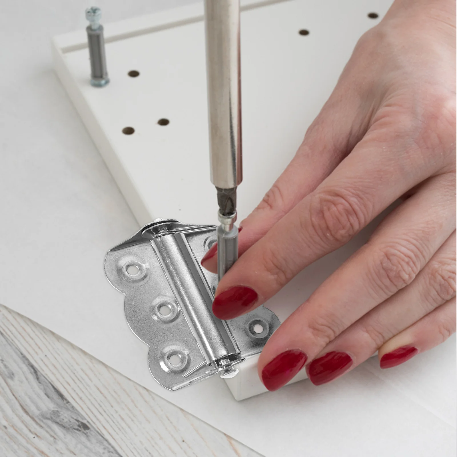 

3Pcs Self Closing Door Hinge Stainless Steel Precision Casting Automatic Closing Garage Door Spring Hinges Strong Load Capacity