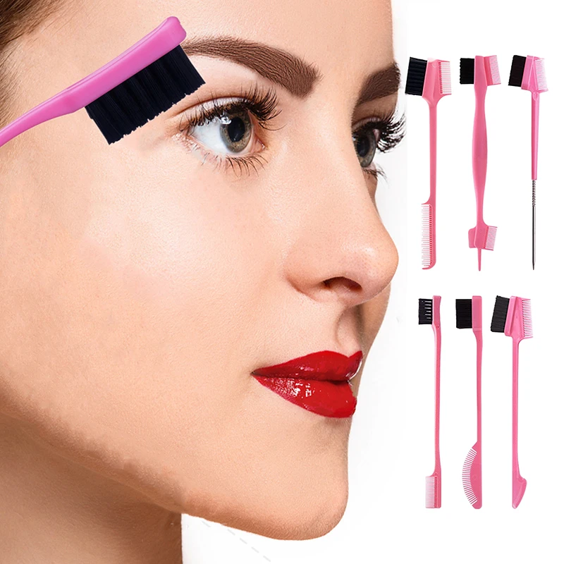 

Edge Brush Comb Set Double Sided Edge Control Brush for Baby Hair Salon Hair Comb Brushes Beauty Tools