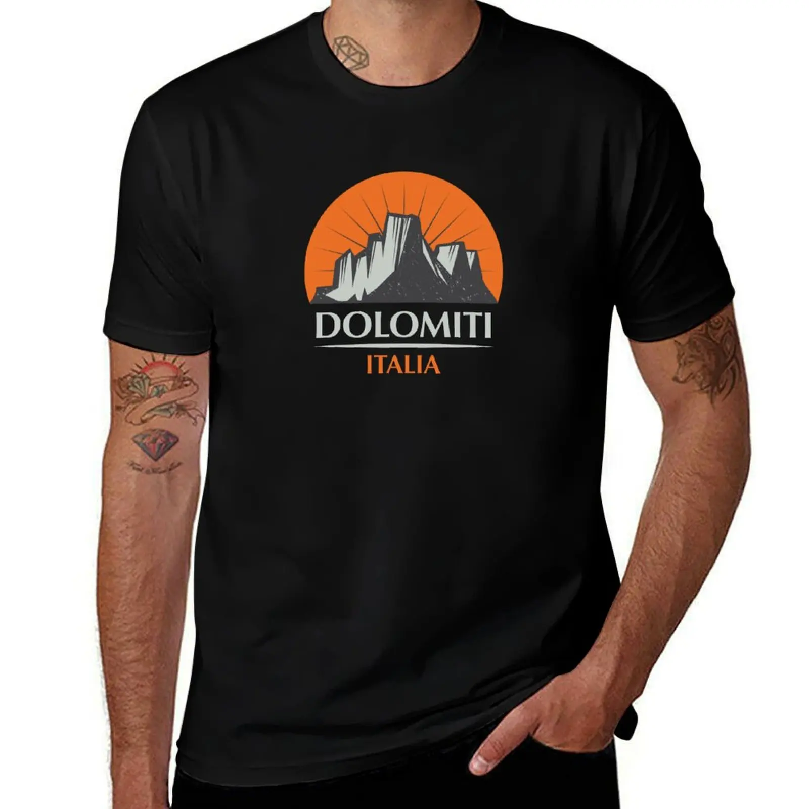 

Dolomites Mountains, Dolomiti T-Shirt anime t shirts oversize printed t shirts for man man t shirt cotton T-Shirt