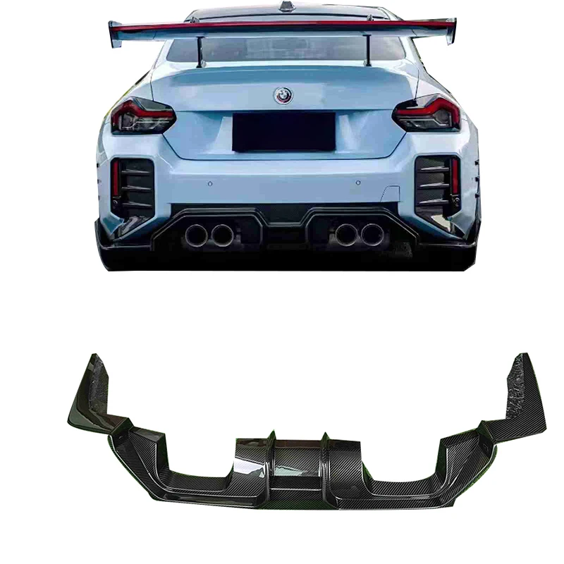 

AD Style Dry Carbon Fiber Rear Diffuser for M2 Dry Carbon Fiber Rear Chin for M2 G87 Rear Bumper Lip 2023+