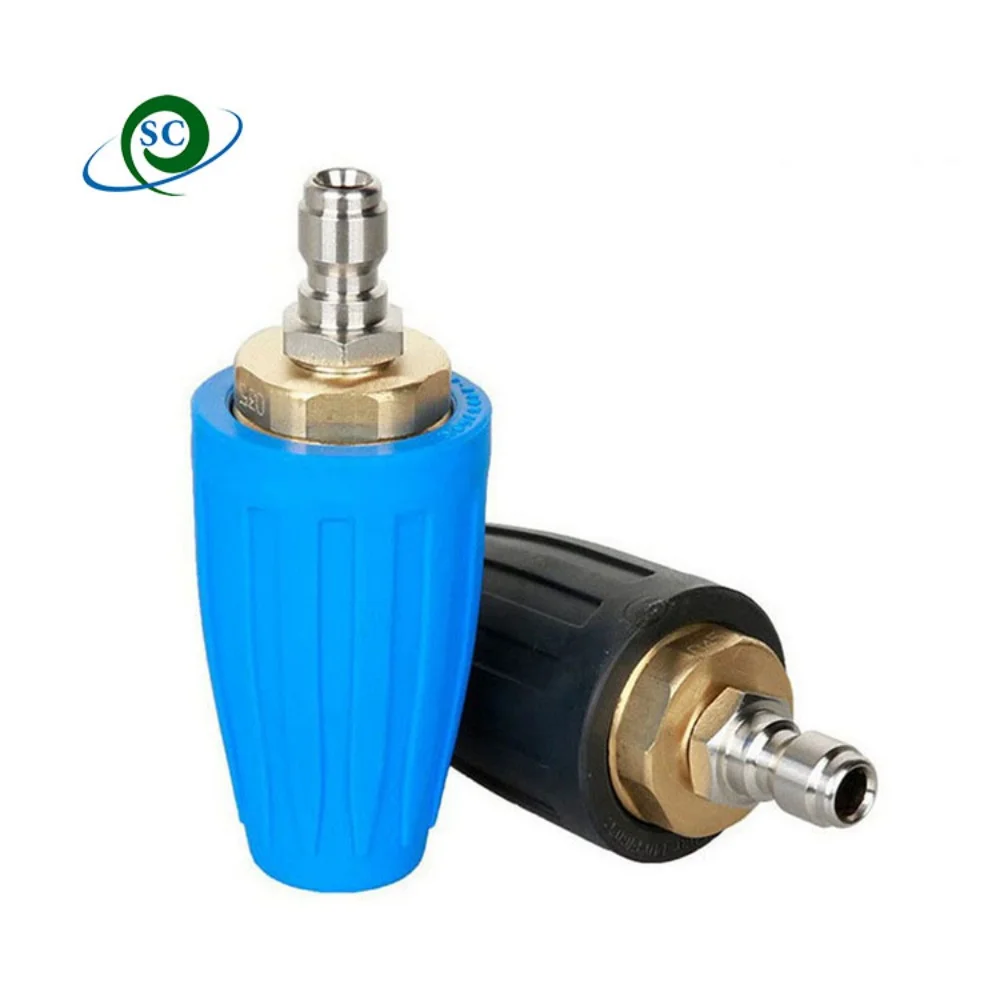 

CS 1/4"quik connect 4000psi high pressure car washing turbo nozzle rotating water gun head for car washing and surface cleaning
