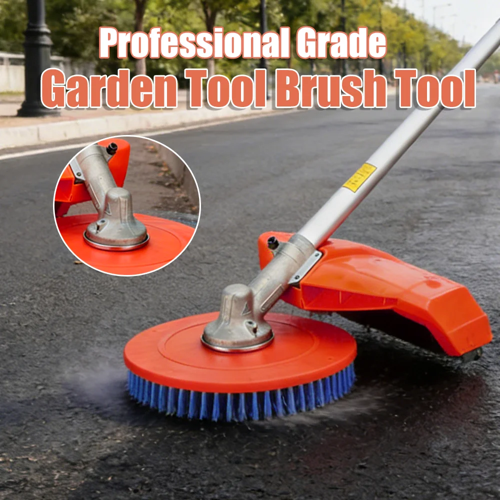 1Pc Lawn Mower Deck Cleaning Brush,  Round Replacement Brush Head, for Grass Removal/Yard Cleaning Garden, Tool Accessories