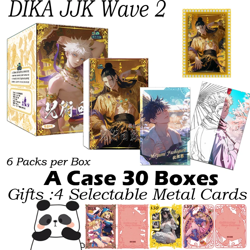 DIKA 2 Jujutsu Kaisen Colored Paper Board Card Hobby Collection Card Fold Card Rare Doujin Booster Box Kids Toys Gifts