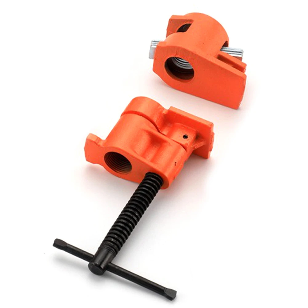

3/4in Wood Gluing Pipe Clamp Set Quick Release Pipe Clamp Tools Multifunctional Woodworking Pipe Clamp for Woodworking Carpentry