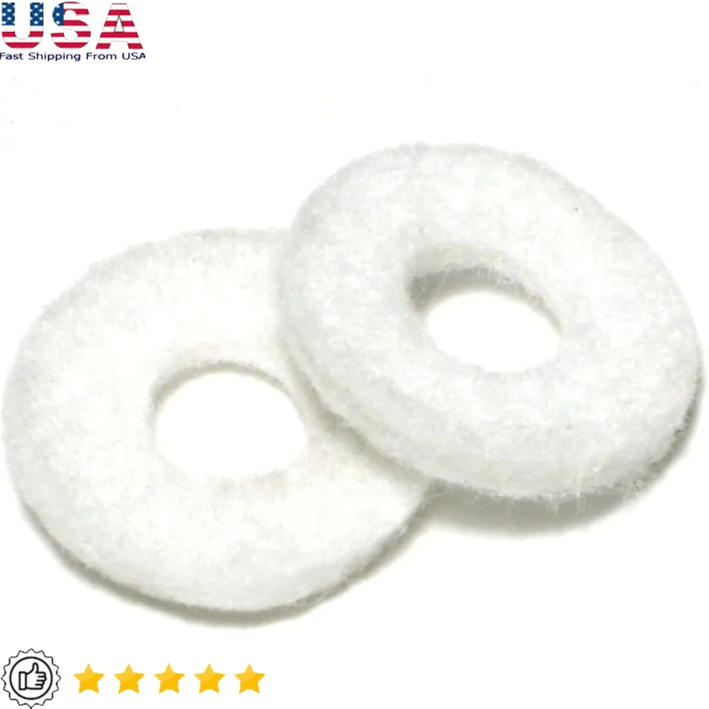 

Felt Washers 1 Inch Diameter Extra Thick Flat White Painted Finish Pack of 6 Ideal Fastening Applications