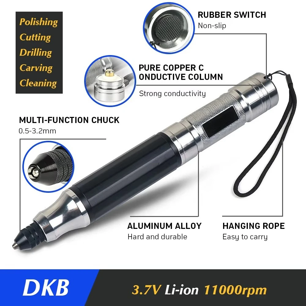 1 Set Cordless Drill Bit Tool Mini Drill New Mini Electric Drill Power Tools Engraver Electric Pen Diy Cutting