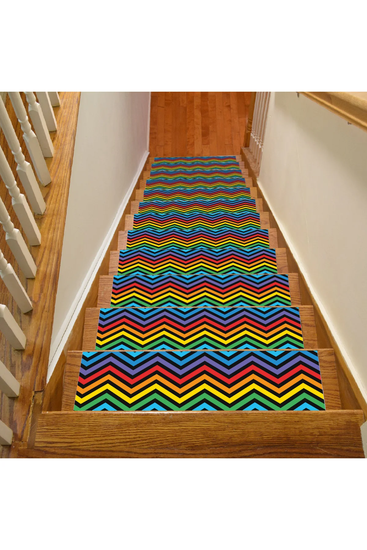 

Abstract Patterned Stair Tread Rug, Stair Carpet, Non Slip Stair Mat Stair Rug, Home Decor, HD Printed Rug, sm728