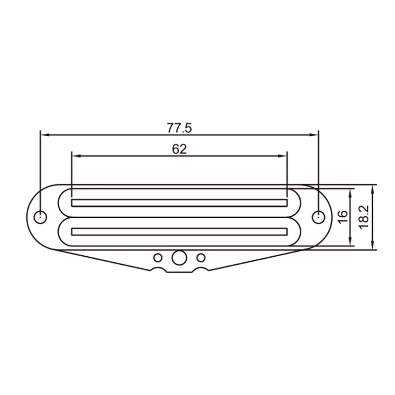 Hot Rail Pickups Double Track 10K Guitar Pickup Fit Fender Strat Squier Tele Electric,White