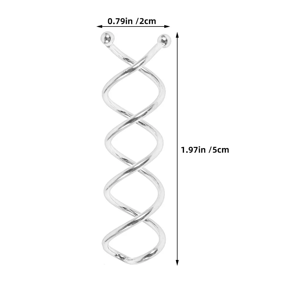30Pcs Metal Spiral Hair Pins Spiral Bun Clips Twist Styling Pins for Easy Bun Making Non Scratch Rounded Tips Hair Styling Tools