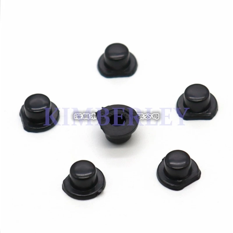 50 Piece Key Cap Black Plastic Key Cap 6 X 6 Series Switch Cap 6 X 4.5MM Round Hole Tap The Switch Cap