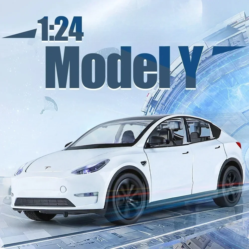 1:24 نموذج Y محاكاة عالية دييكاست سبيكة معدنية نموذج سيارة ضوء الصوت التراجع جمع الاطفال لعبة الهدايا A642