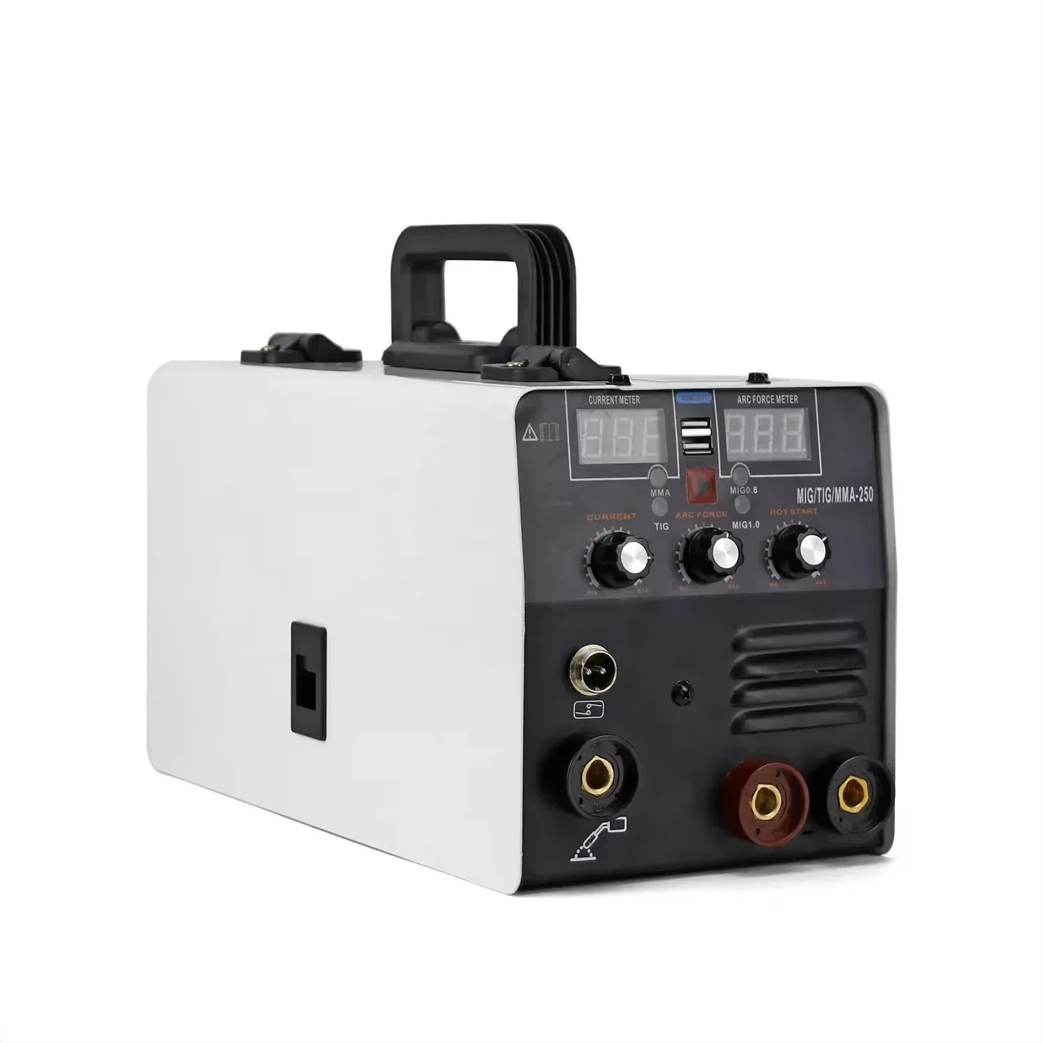 220V MIG Welders Portable IGBT Inverter Arc Welder USB 3 in 1 Gasless MIG/MMA/LIFT TIG Welding Machine 250 Amp