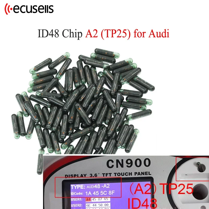 OHHUANUO 5PCS/LOT,CAN (A1) TP23 ID48 Chip Glass for  ,(A2) TP25 for Audi,(A3) TP22 for Seat,(A4) TP24 for Skoda