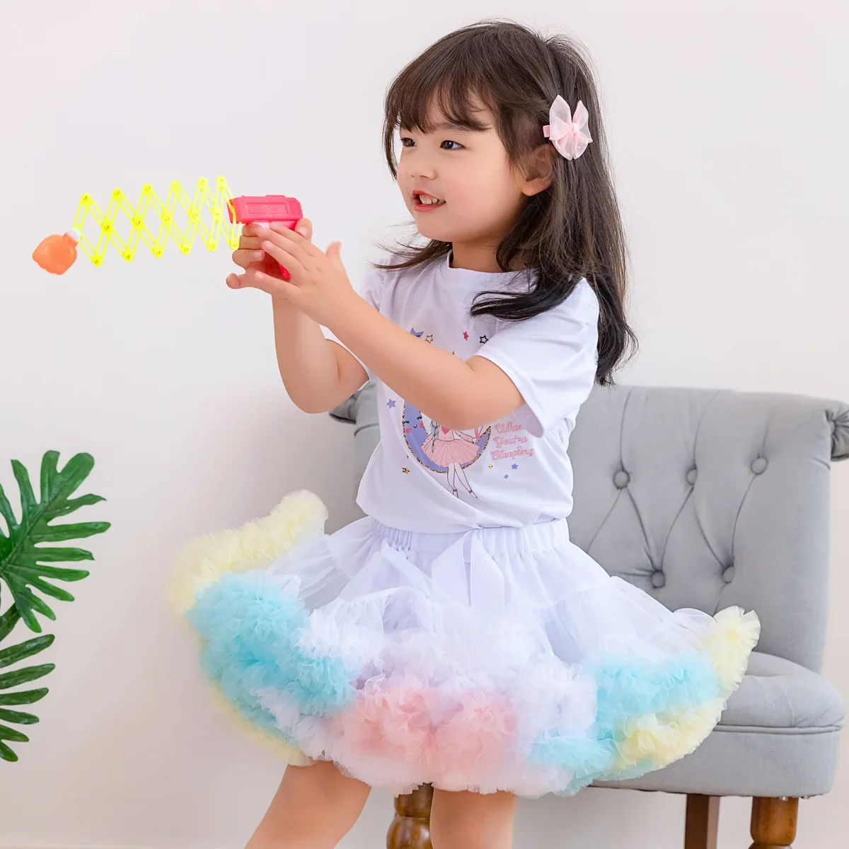 1-15 Years Lush Small Baby Girls Tutu Skirt for Kids Children Puffy Tulle Skirts for Girl Newborn Party Princess Girl Clothes