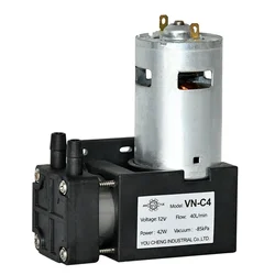 Mini Pompe à Vide DC 12V 24V, 85kpa, 40L/min, Piston d'Aspiration à Pression Négative, Petite Pompe à Vide Chi ping