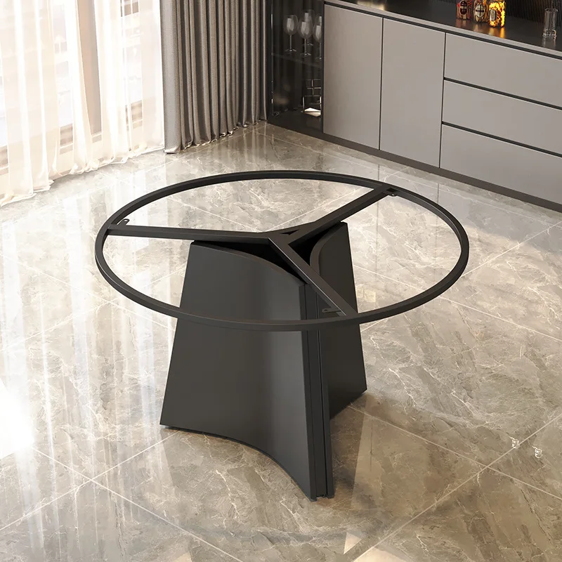 Основание обеденного стола, каменная плита, ножки стола, мраморные круглые ножки, бытовой роскошный каменный круглый кронштейн для ног