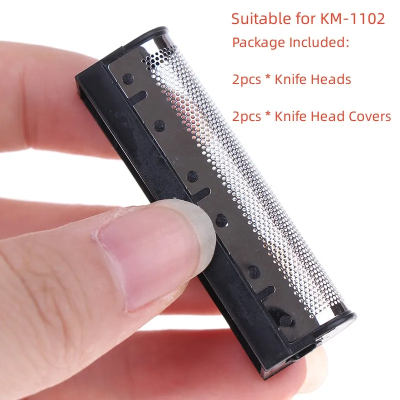 

4Pcs/Set Km-1102 Hair Clipper Trimmer Shaver Replacable Heads Knife Covers