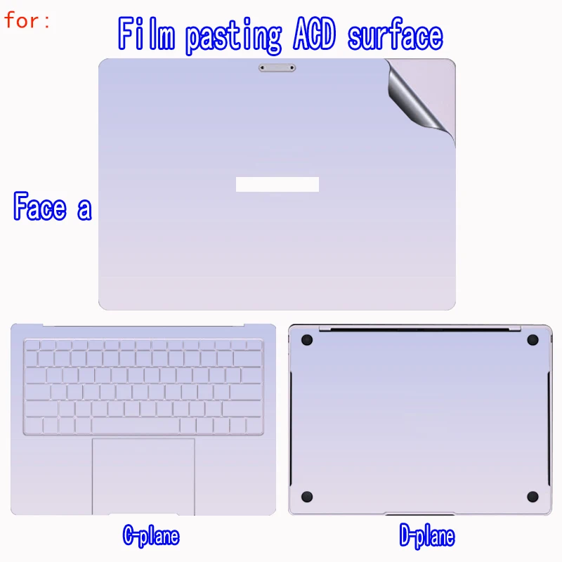 For Huawei MateBook Pro S/X Pro/Fold Notebook Body Film MateBook14 Shell Film Scratch-resistant GT14 Skin Protection Film