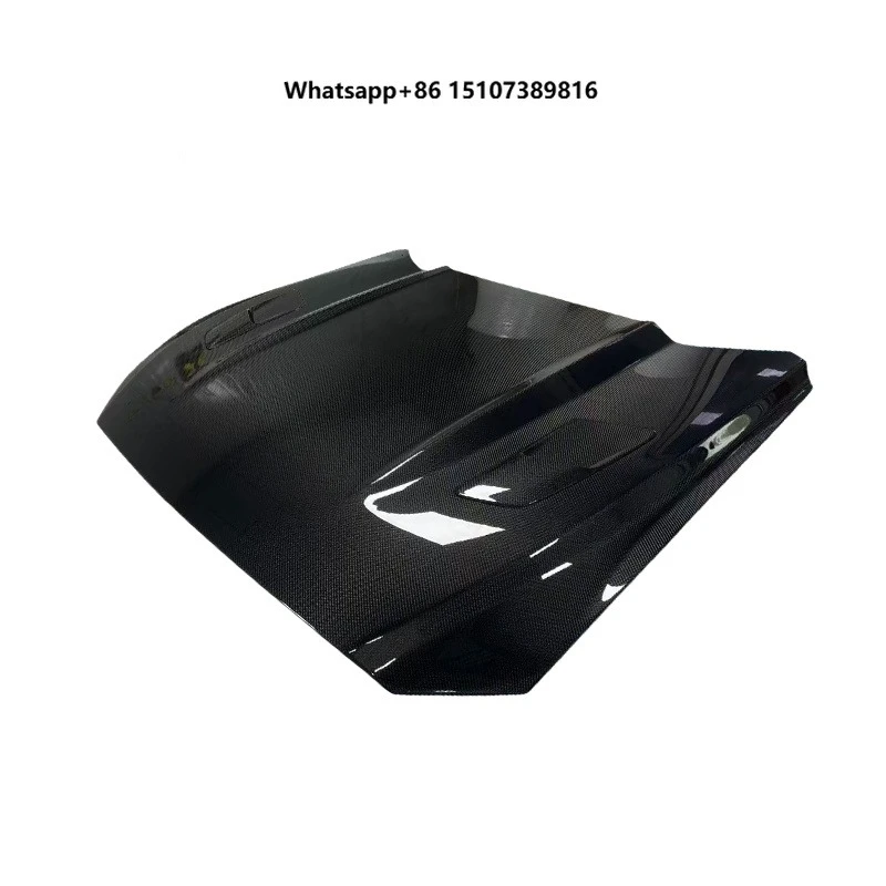 Double Side Full Carbon Fiber Front Bonnet GT-style Carbon Fiber Hood for  MUSTANG 2015 2017