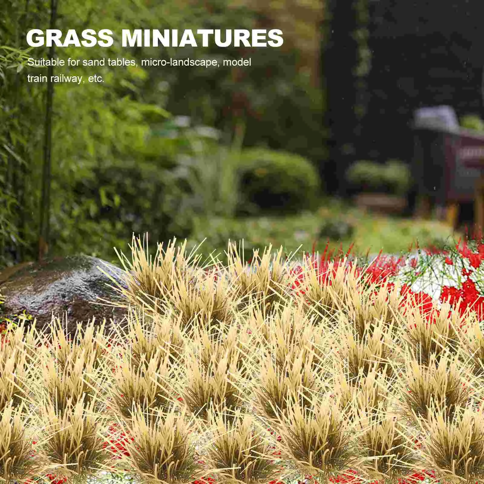 Miniature Grass Diorama Model Building Kits Toy House Static Applicator Train Buildings and Accessories Artificial Flowers