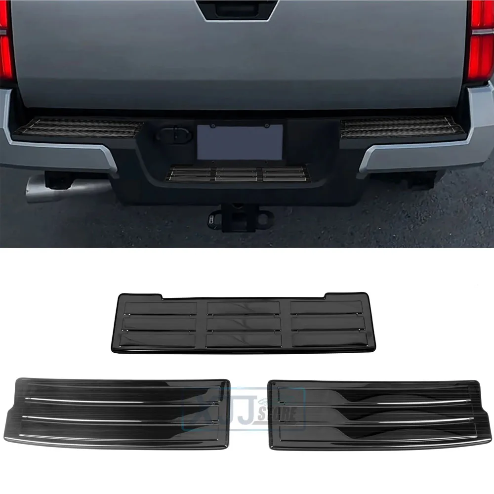 3Pcs Fit for Toyota Tacoma 2024 2025 Stainless Steel Door Sill Rear Trunk Door Scuff Plate Threshold Cover