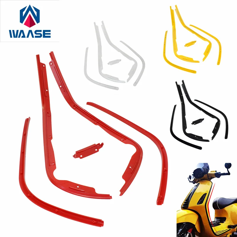 

Waase для Vespa Primavera 125 150 2013-2022, окантовки, накладка на полоску, подкладка, подкладка на педаль, боковая верхняя полоса, декоративная накладка для скутера