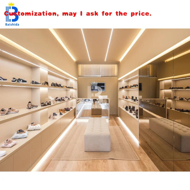 

custom.Modern Luxury Custom LED Light Locker Booth Design Decoration Shoe and Handbag Display Cabinet Shop Bag Store Showcas