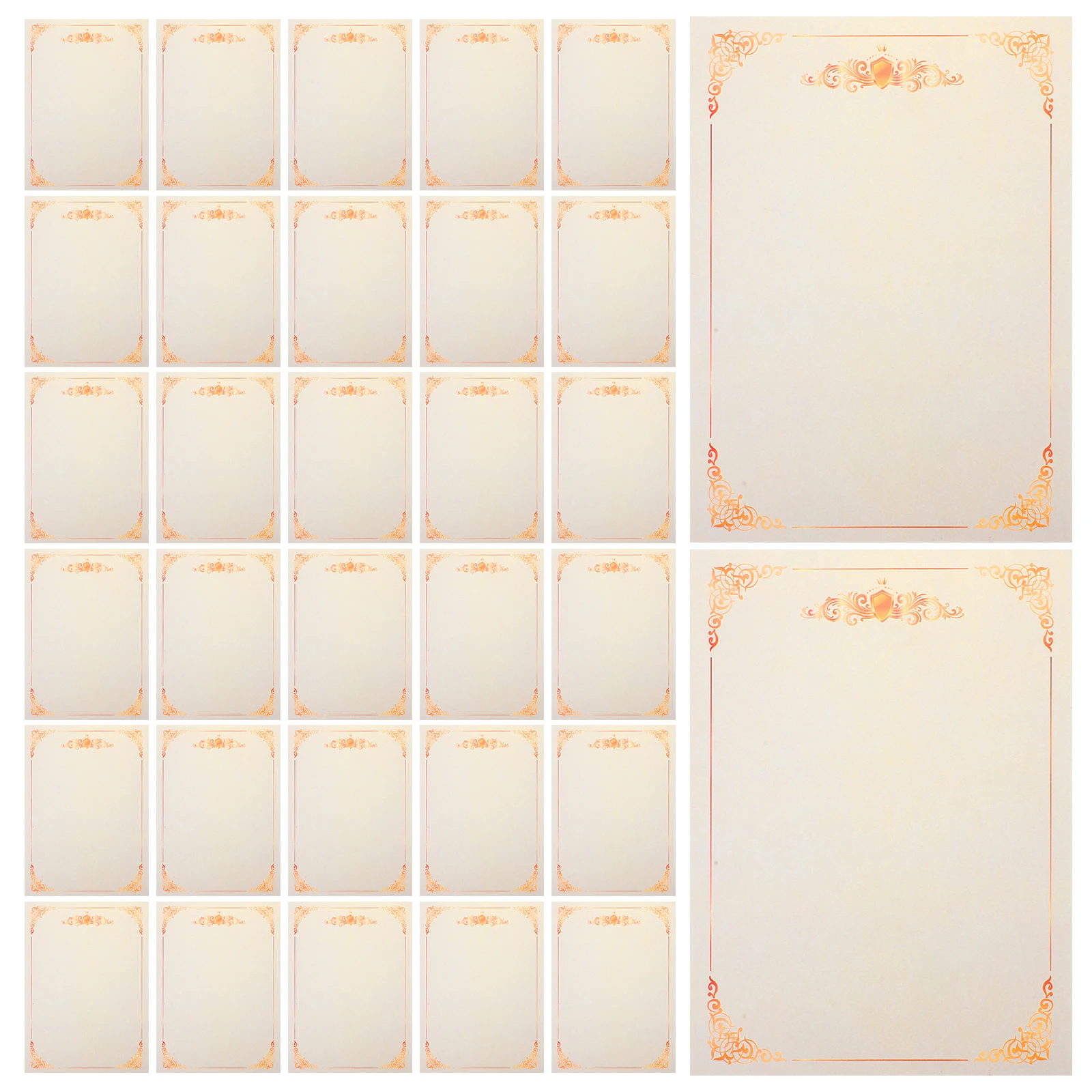 

100 листов бумага для нагородного сертификата формата А4, пустые учебные принадлежности для печати, двойной смещенный внутренний сердечник для деловых подарков