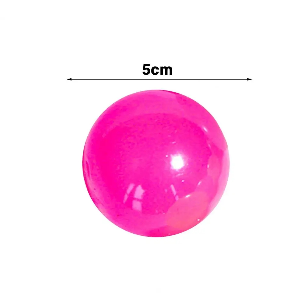 2Pcs Luminous Sticky Ball Glowing Ceiling Ball Throwing Indoor Decompression Parent-Child Sticky Target Ball Kids Sticky Balls