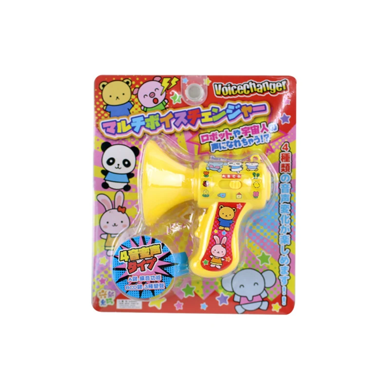 Altifalante portátil com mudança de voz para crianças, altifalante infantil, chifre divertido, educação infantil, brinquedo, instrumentos musicais, presente infantil