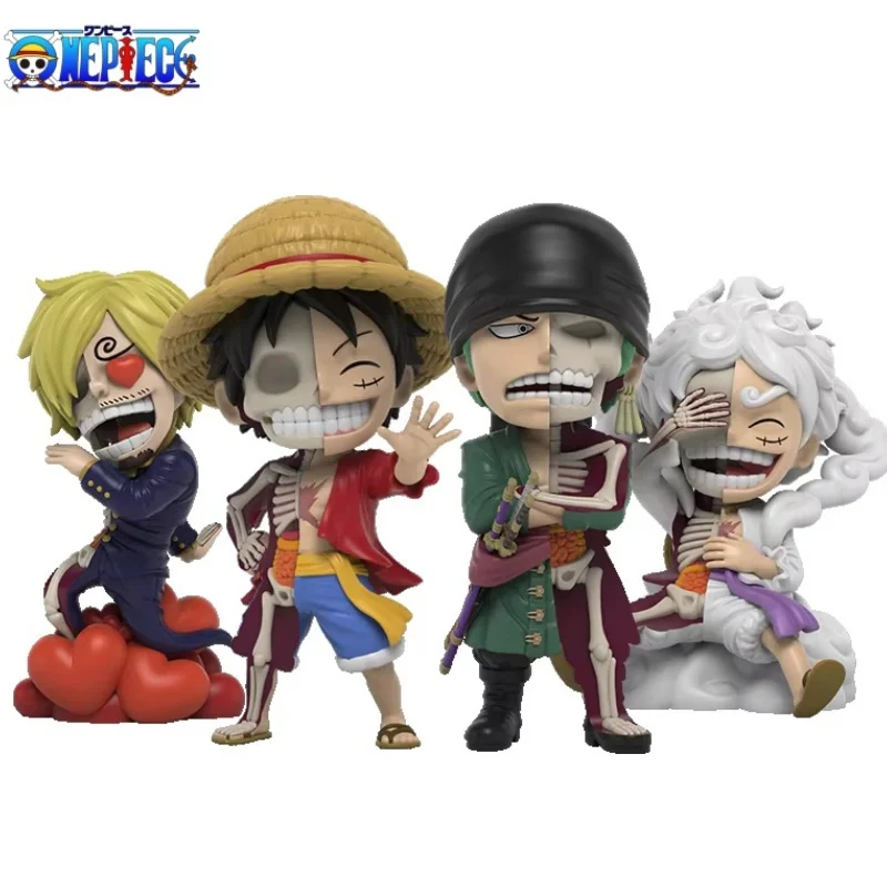 

One Piece Original Half Skeleton Wanted Series Bounty Series Anime Figure Monkey D Luffy Sauron Sanji Children Christmas Gift