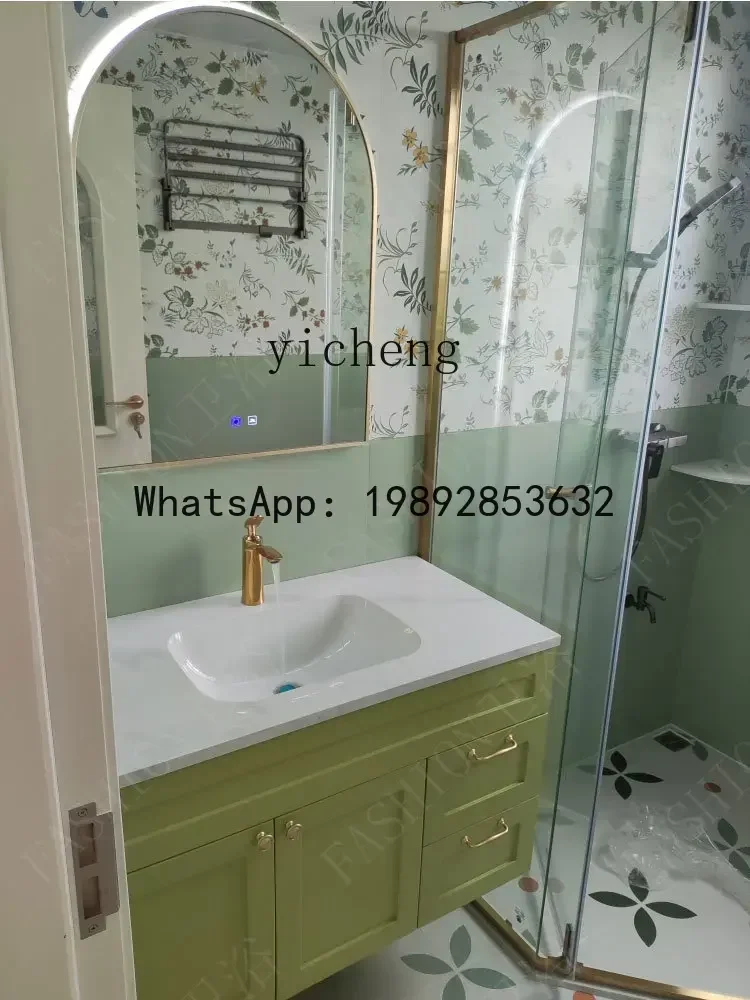 ceramic integrated basin bathroom cabinet combination washstand washbasin washbasin basin bathroom