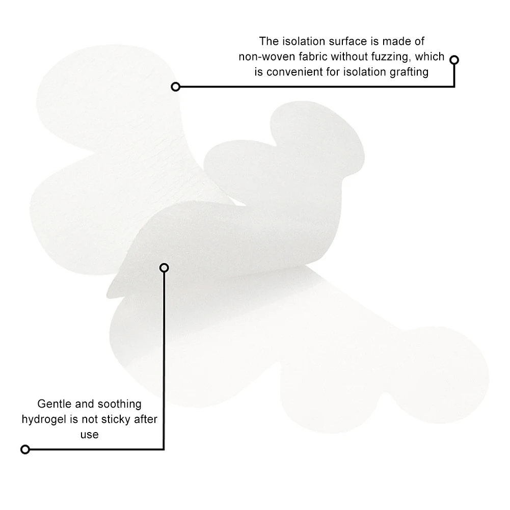 1 par de almofada de gel para cílios, enxertia de cílios sob os olhos (tipo nuvem)
