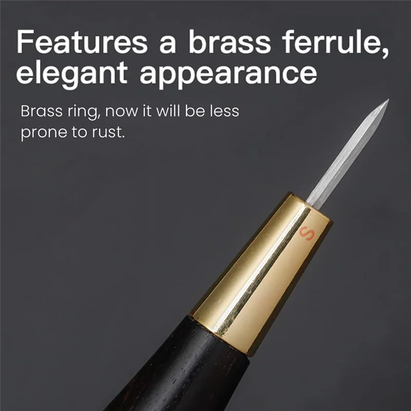 

AC23-Наборы шила для рукоделия из кожи, швейные инструменты ручной работы, конус для шитья «сделай сам», черная деревянная ручка