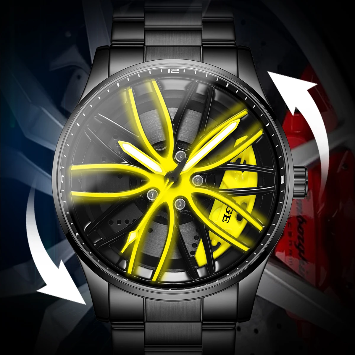 Reloj LIGE de lujo para adolescentes, reloj deportivo giratorio resistente al agua con llanta para coche, reloj para hombre, relojes de cuarzo más vendidos a la moda de alta calidad para hombre