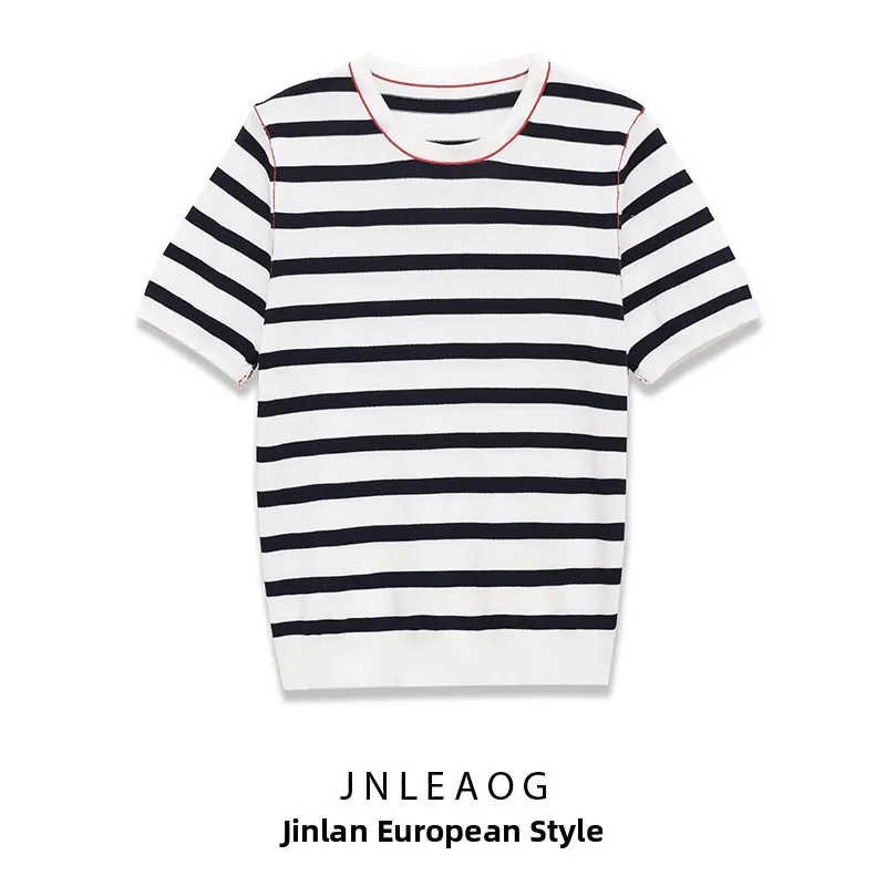 

JNLEAOG Autumn New Women's Faion Knitted ort Sve round Ne Decorative Color Blo Polyester Fiber Regular Length