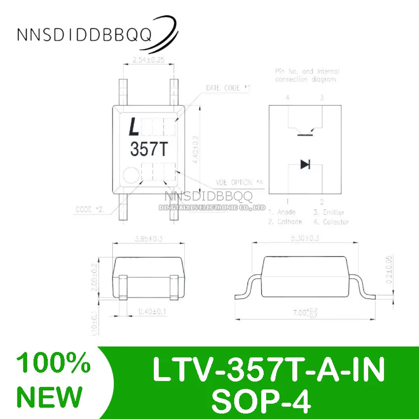 20PCS LTV-357T-A-IN SOP-4 SMD Opticalcoupler Wholesale Opticalcoupler Electronic Components