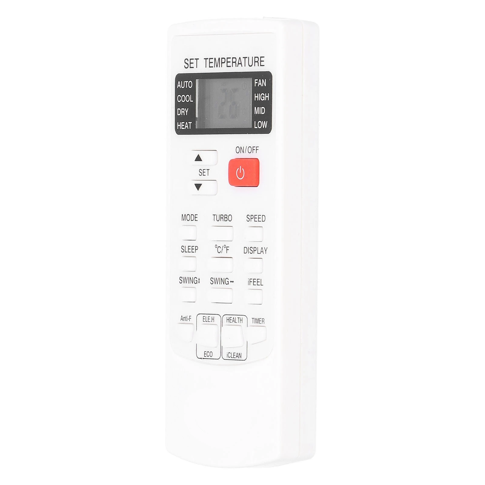 ABS Air Conditioner Remote Control Replacement Accessory Fit for AUX YKR‑H/102E White Air Conditioning Remote Control