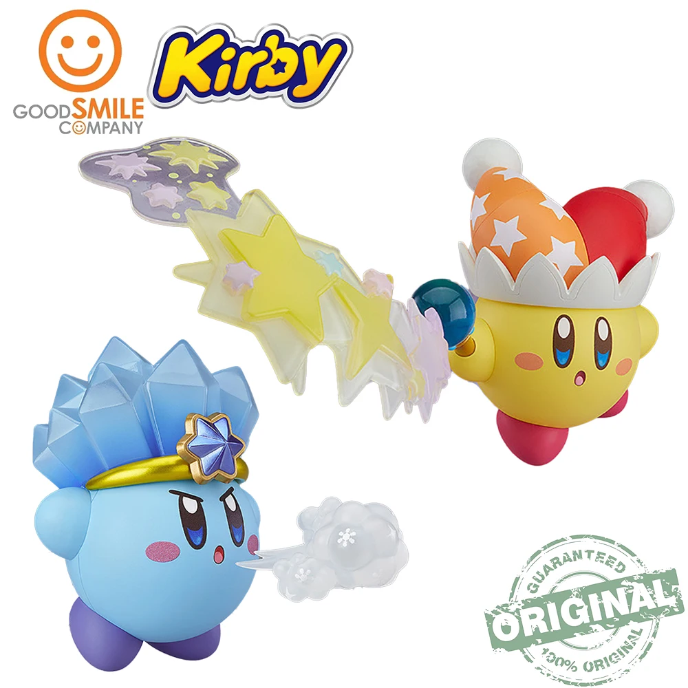 

In Stock Original GSC Star Kirby Nendoron #786 Ice Kirby Nendoron #1055 Beam Kirby Anime Game Action Figures Model Toys Gifts