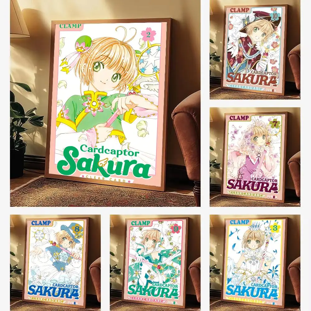 Anime Cardcaptor Sakura Poster Aesthetic Wall Art Print for Living Room Bedroom Study Office Café Home Decor Stylish Gift