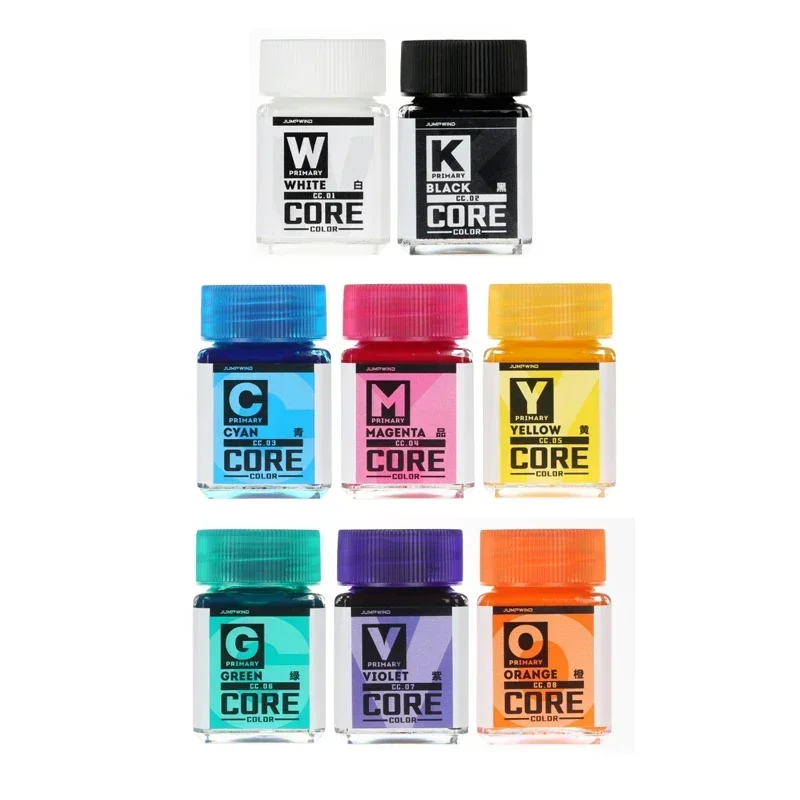 JUMPWIND 18 ミリリットル CC01-CC19 ペイントハイライトプライマリーコアカラー CMYK 顔料組立モデル塗装スプレーツール趣味 DIY
