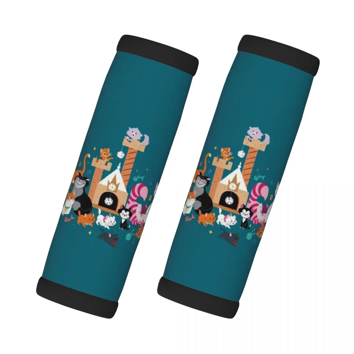 

Custom The Aristocats Luggage Handles Wrap Grips 2 Pcs Handle Grip For Travel Bag Luggage Suitcase Airplane Comfortable