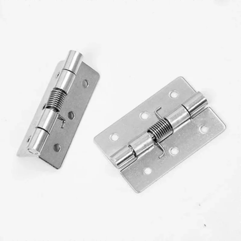 1PCS Cerniera per porta a molla con chiusura automatica Hardware in acciaio inossidabile 1/1.5/2/2.5 pollici per armadietti Windows Portagioie