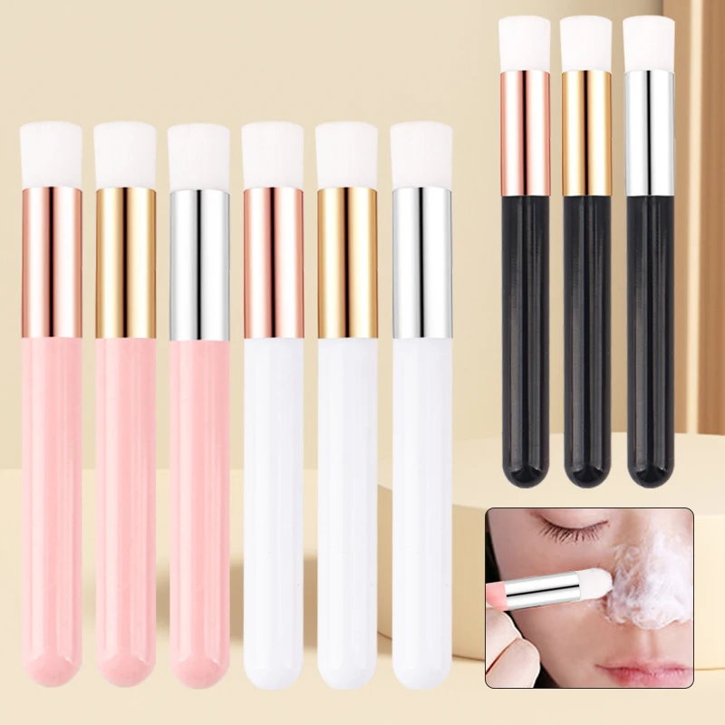 10pcs Hollow Eyelash Clean Brush Lash Shampoo Brushes For Eyelashes Extension Peel Off Nose Pore Blackhead Remover Makeup Tool