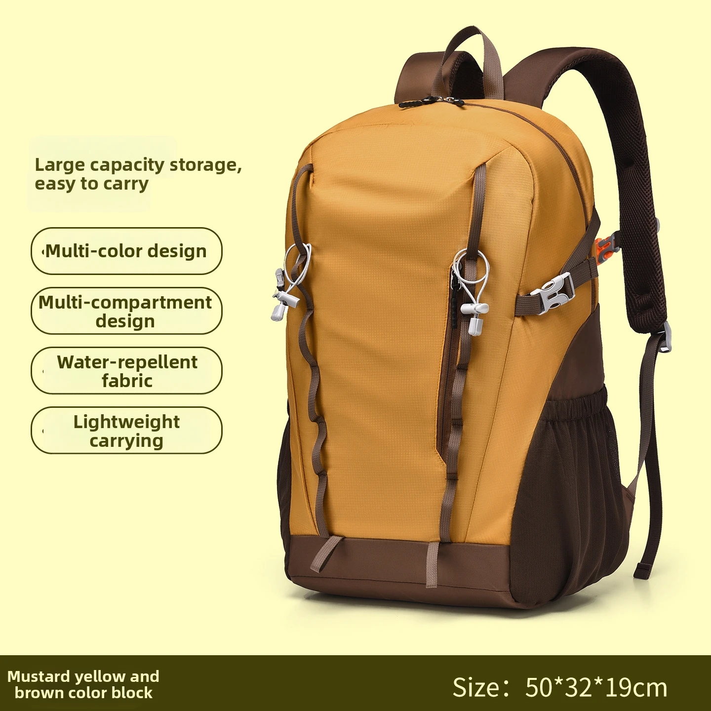 New Outdoor Hiking Bag for Men and Women, Lightweight Water-Repellent Travel Bag, Hiking and Camping Backpack Wholesale